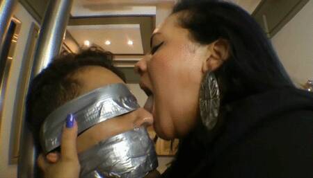 FEEL MY BAD BREATH IN YOUR NOSE WITH MY TONGUE WITH A LOT OF SALIVA - BY ADRIANA FULLER - CLIP 5 IN HD - KC 2023!!!
