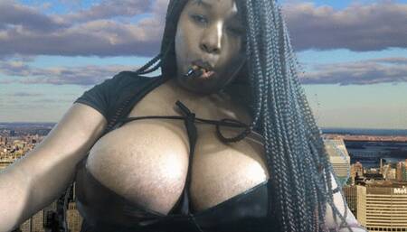 Hungry Giantess Attacks Tiny City V2