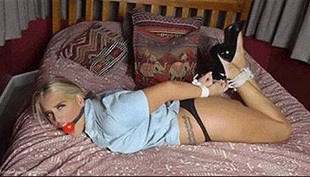 Brook in: Later That Night - Stashed Upstairs, Gag-Busted Cop Trouble Continues at Drool-Soaked, Break-Neck Pace! (WMV)