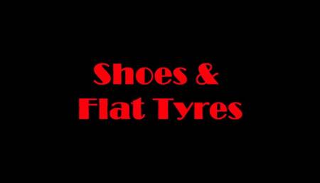 Letting the front tyres down wearing high heeled boots