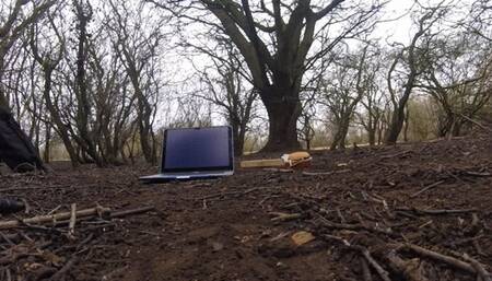 Lilly & Aurora kick and destroy mac book pro with new rock boots