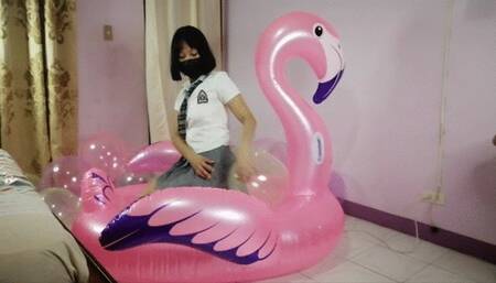 Sit pop 25 soap balloons in 5min