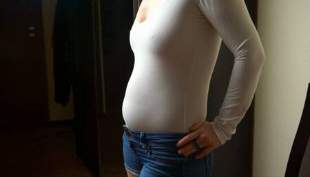 White body and shorts bloating