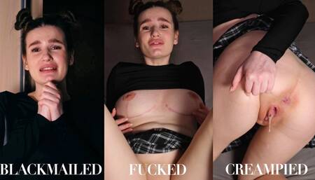 STEP-DADDY BLACKMAILS AND FUCKS STEP-DAUGHTER