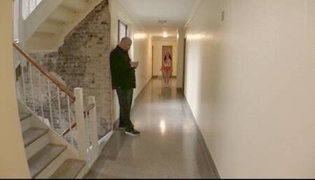 Hallway Hooters Mesmerized and following Blowjob orders