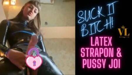 SUCK IT BITCH STRAPON POV