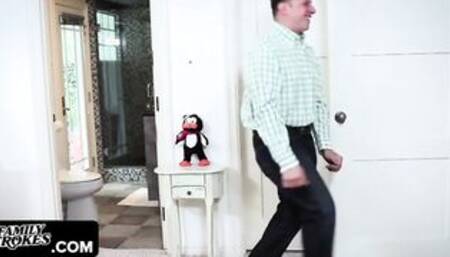 Sophia Wilde Gets Nude Off Her Clothes Seducing Her Step Dad Bimbo two