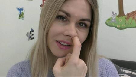 You pick your nose so passionately WMV HD 720p