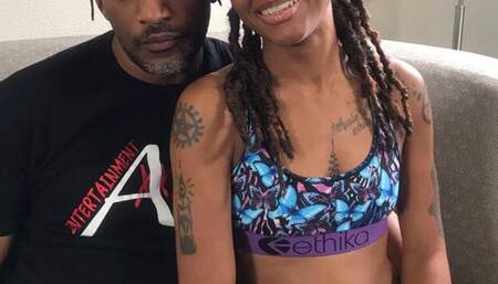 B Breezy in a rush to fuck her Step father before Mom comes home (Full) (P2)