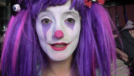 Clown Girl Eats Chips