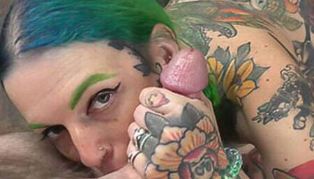 Vibe Ryder gives JOI and swallows a cock