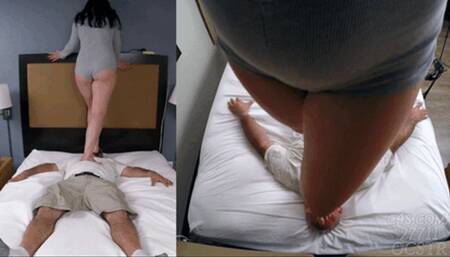 Tilly McReese Barefoot Fun on Slave - Front View & Wall Cam 4K