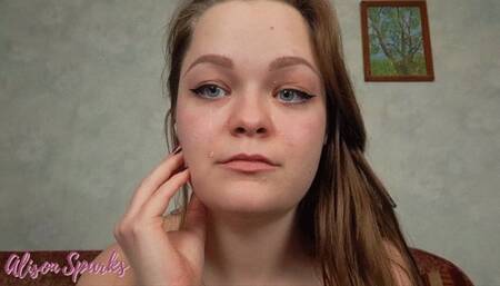 Crying and sniffling