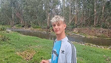 Rene gets a paddling