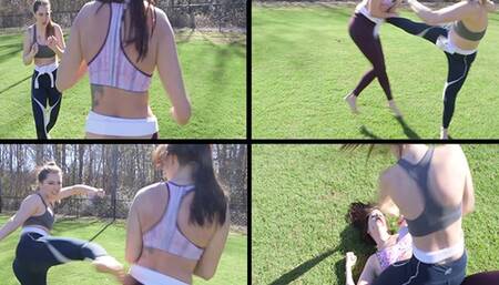 Aria Ryan Outdoor Fight - WMV