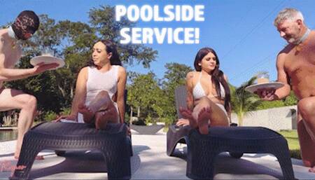 Poolside Service! Ft Miss Roper & Goddess Ti! - HD MP4 1080p Format