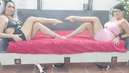 Milah and Stephanie Foot Soles Duo