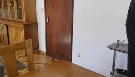 Humping the dining table