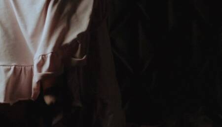 Leather Lingerie and Thick Girlcock Tease and JO