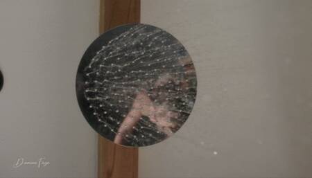 Slippery when wet: a messy shower orgasm