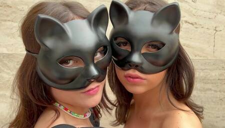 FACE LICKING KISS KITSUNE - NEW PERFECT GIRL GIULIA AND MAYUMI - NEW MR FEB 2023 - CLIP 1