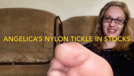 Angelica’s Nylon Feet Tickled in Stocks