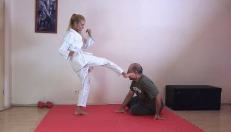 CECILIA - Lethal Karateka Feet - Fight Me, Bully! - EXTREME Punishment With Kicking And Stomping