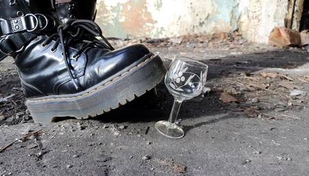 Glass Cups Crush with Dr Martens WMV
