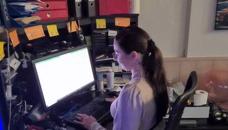 Sophie's boring while doing homeworking