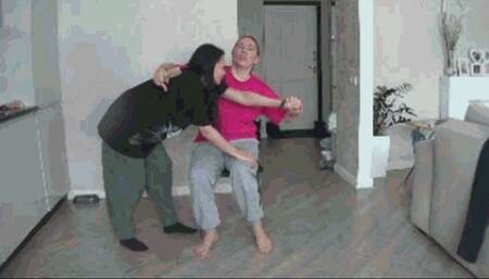 Ass Spanking with hairbrush 2Jb