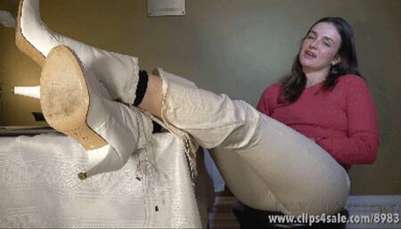 Florence's Sweaty Nylon Socks - Full HD 1080p Version