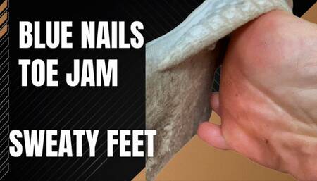 Well worn slipper With toe jam