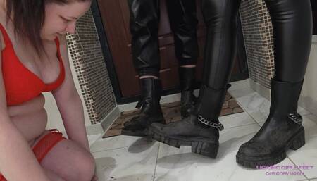 BELLA and NICOLE - Slush, mud and sushi for a fat idiot (HD)