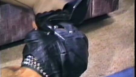 Spiked Heel Worship Ballbusted Crossdresser Husband