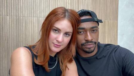 INTERRACIAL SUPER DEEP KISS - TOP REDHEAD BRUNA AND LUCAS - NEW MR FEB 2023 - CLIP 1