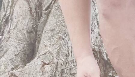 Dirty soles on the tree