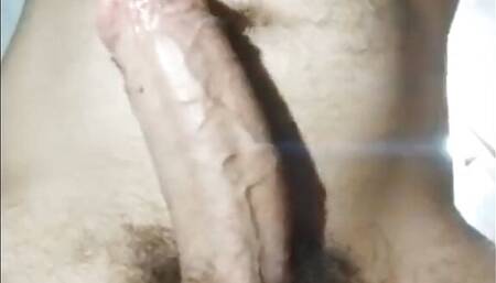 My big cock masturbating cumming over and lamb.