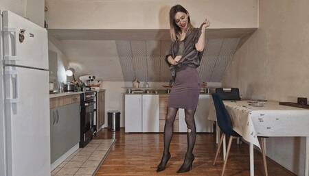 Sexy outfit destroyed