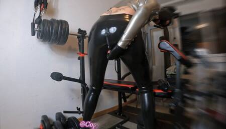 Home Fuck Huge Inflatable Didlo Latex pierced Girl Leggings Blouse Mask Gloves  Part II