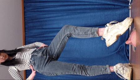 Teenage hottie in Balenciaga sneakers tramples my face (part 6 of 6), flo506x 1080p