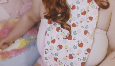 Messy diaper teddy bear humping