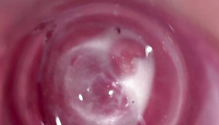 Friend's wife show what is deep inside her tight creamy vagina