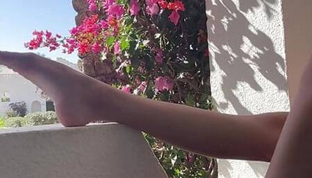 hot long toes ballerina's legs