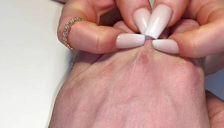 Mistress Nasty Scratches The Hand From Her Slave I MyNastyFantasy