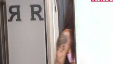 HORNYHOSTEL - (Susy Gala, Tommy Cabrio) - Spanish Maid Getting Stuck Under The Bed And Banged By Horny Guest