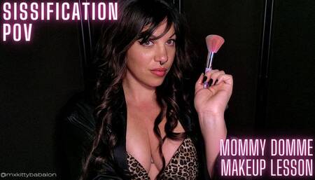 Step-Mommy Domme Mx Babalon Gives You a Makeup Lesson HD