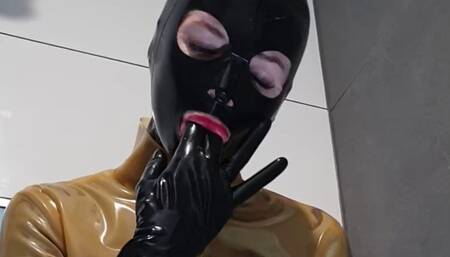 Indulging in the Pleasure: A Latex Catsuit Exhibitionism Show
