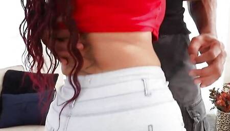 Lucky Hard Cock Fills Busty Nina Kayy's Mouth With Hot Cum!