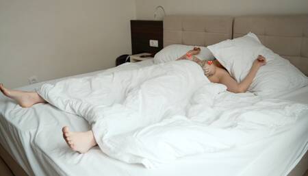 oops - step mom surprise creampie - stepson fucks stepmother with twice cum inside