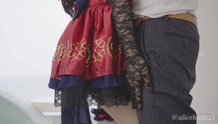 ❤ [ For non-subscriber ] Japanese Cosplayer stage costume blowjob & creampie